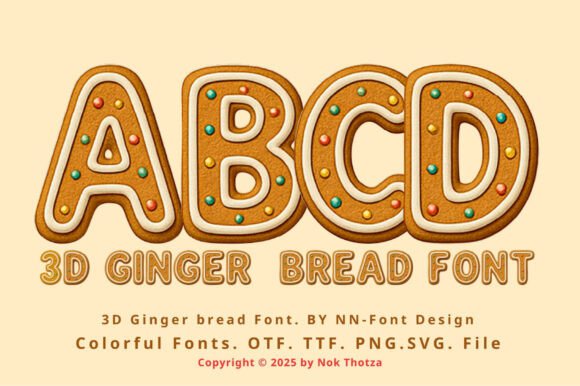 3d Ginger Bread is the perfect typeface for adding a festive touch to any campaign. As I sat down to prepare the visuals for a holiday product launch, I knew I needed something that would grab attention and feel authentic. The 3d Ginger Bread font was exactly what I was looking for—its playful design and detailed textures brought a sense of warmth and joy that aligned perfectly with the brand's seasonal message.