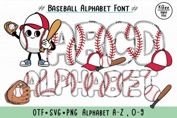 Baseball Alphabet: A Bold Font for Creative Campaigns