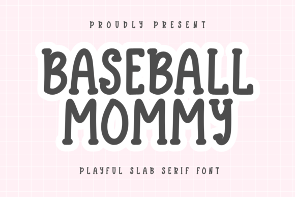 Baseball Mommy Font for Creative Projects