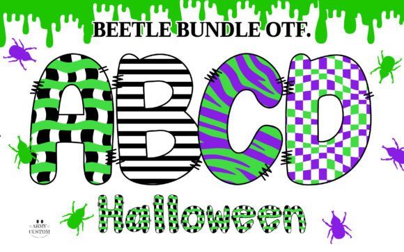 Beetle Army Bundle: A Bold Font for Creative Projects