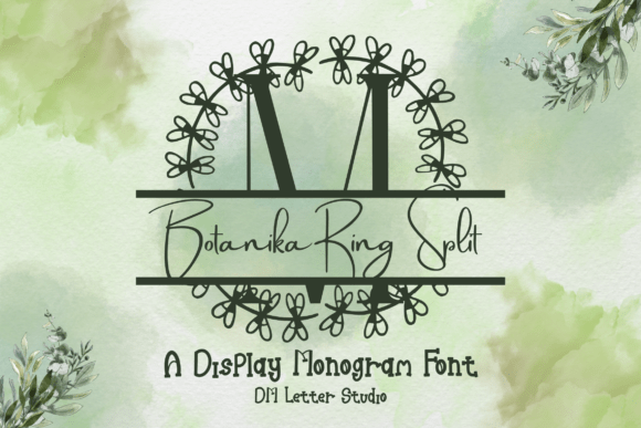 Botanika Ring Split Monogram Font