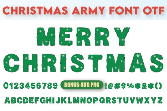 Christmas Army Font Review
