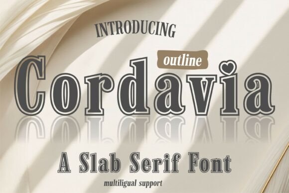 Cordavia Outline Font