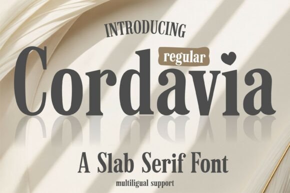 Cordavia Regular: A Font for Elegant Storytelling
