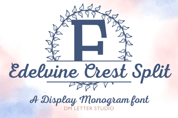 Edelvine Crest Monogram Font