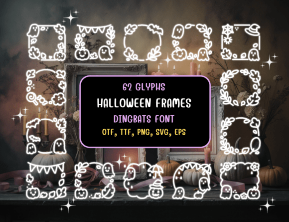 Halloween Frames Font for Spooky Design