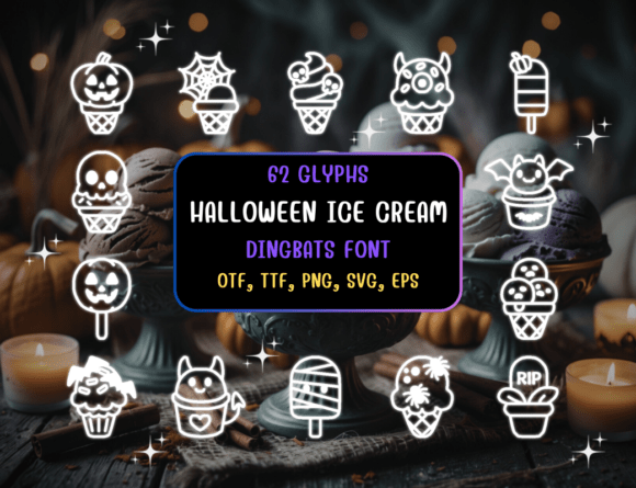Halloween Ice Cream Font Review