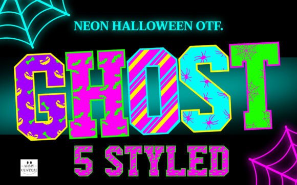 Halloweenneon Spider Font Review