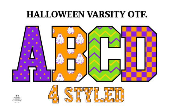 Halloweenvarsity Checkered Font Review
