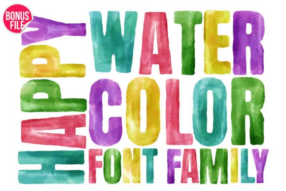 Happy Watercolor: A Whimsical Font for Creative Projects