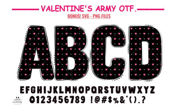 Love Valentine’s Polka Dot Heart Font