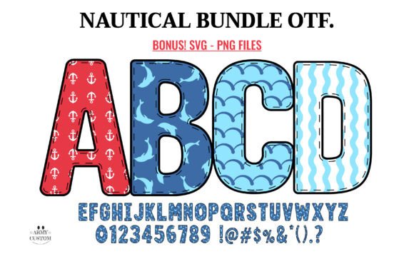 Nautical, Navy Bundle is a standout font for web designers looking to add a touch of maritime magic to their digital projects. I first encountered it while working on a boutique online store’s homepage, where the goal was to create a visual identity that felt both modern and nostalgic. The font’s unique blend of nautical themes and elegant typography made it an immediate favorite.