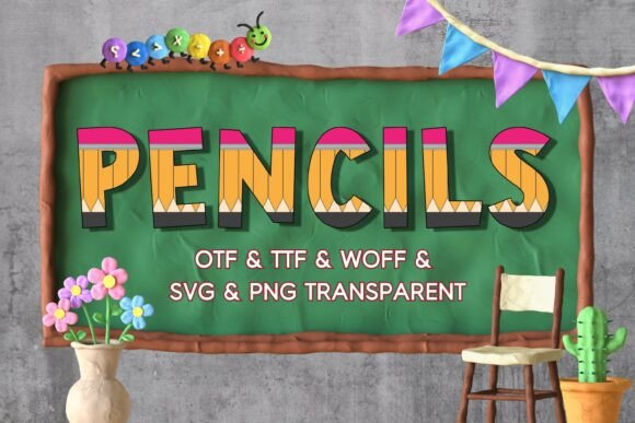 Pencils Font: A Playful Typographic Twist
