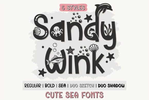 Sandy Wink Sea: A Radiant Font for Editorial Design