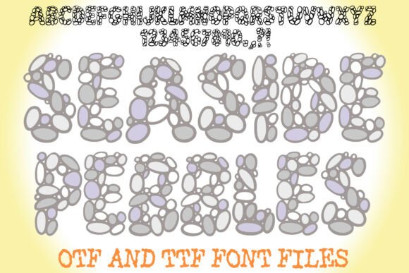 Seaside Pebbles: A Unique Decorative Font