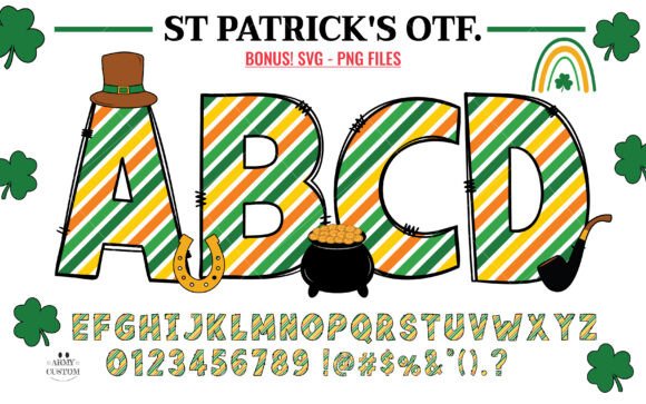 St. Patrick’s Day Diagonal Font