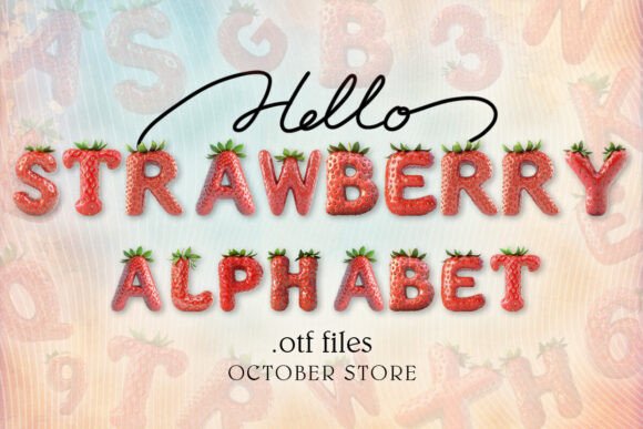 Strawberry Alphabet: A Font That Speaks Summer