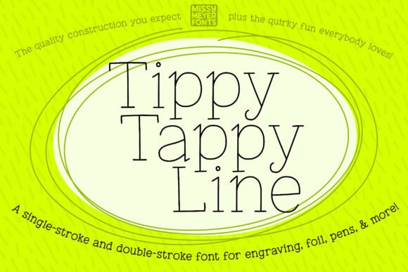 Tippy Tappy Line Font