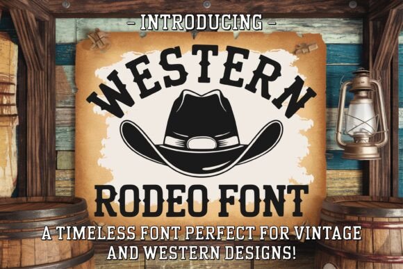 Western Rodeo Font for Bold Branding